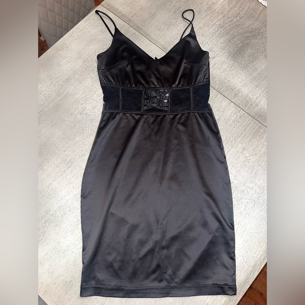 Black mini dress